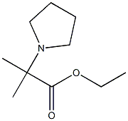 ethyl 2-methyl-2-(pyrrolidin-1-yl)propanoate Struktur