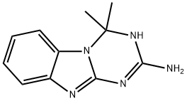 4,4-Dimethyl-3,4-dihydrobenzo[4,5]imidazo[1,2-a][1,3,5]triazin-2-amine Struktur