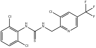 1-((3-Chloro-5-(trifluoromethyl)pyridin-2-yl)methyl)-3-(2,6-dichlorophenyl)thiourea Struktur