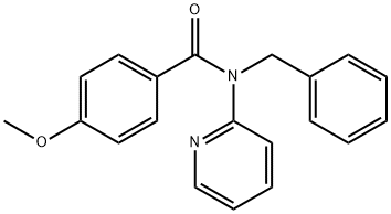 N-benzyl-4-methoxy-N-(pyridin-2-yl)benzamide Struktur