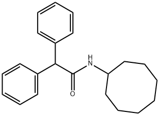 N-cyclooctyl-2,2-diphenylacetamide Struktur