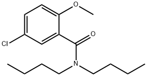 N,N-dibutyl-5-chloro-2-methoxybenzamide Struktur