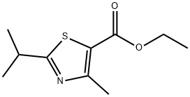 ethyl 2-isopropyl-4-methylthiazole-5-carboxylate Struktur