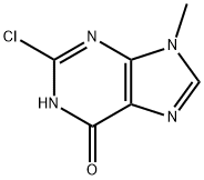 2-chloro-9-methyl-3H-purin-6-one Struktur