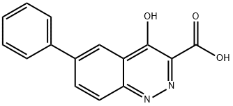 4-Oxo-6-phenyl-1,4-dihydrocinnoline-3-carboxylic acid Struktur