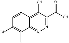 7-Chloro-8-methyl-4-oxo-1,4-dihydrocinnoline-3-carboxylic acid Struktur