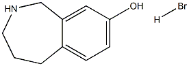 1H-2-Benzazepin-8-ol, 2,3,4,5-tetrahydro-, hydrobromide
 Struktur