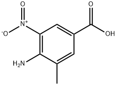 4-amino-3-methyl-5-nitrobenzoic acid Struktur