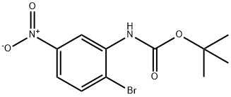 (2-Bromo-5-nitro-phenyl)-carbamic acid tert-butyl ester Struktur