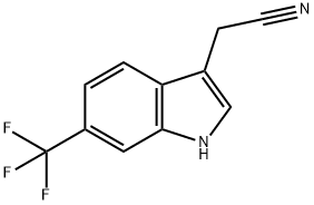 6-(TRIFLUOROMETHYL)INDOLE-3-ACETONITRILE Struktur