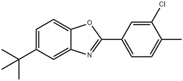 5-(tert-Butyl)-2-(3-chloro-4-methylphenyl)benzo[d]oxazole Struktur