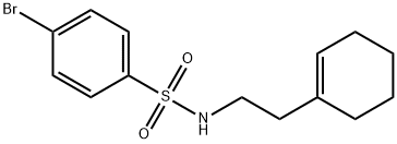 4-bromo-N-[2-(1-cyclohexen-1-yl)ethyl]benzenesulfonamide Struktur