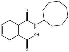 6-[(cyclooctylamino)carbonyl]-3-cyclohexene-1-carboxylic acid Struktur