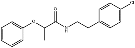 N-[2-(4-chlorophenyl)ethyl]-2-phenoxypropanamide Struktur