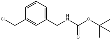 tert-Butyl 3-(chloromethyl)benzylcarbamate Struktur