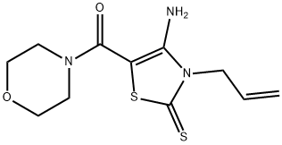 3-allyl-4-amino-5-(4-morpholinylcarbonyl)-1,3-thiazole-2(3H)-thione Struktur