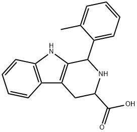 (3S)-1-(2-Methylphenyl)-1H,2H,3H,4H,9H-pyrido[3,4-b]indole-3-carboxylic acid Struktur