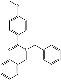 N,N-dibenzyl-4-methoxybenzamide Struktur