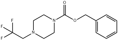 Benzyl 4-(2,2,2-trifluoroethyl)piperazine-1-carboxylate Struktur