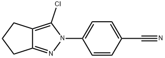 4-(3-Chloro-5,6-dihydrocyclopenta[c]pyrazol-2(4H)-yl)benzonitrile Struktur