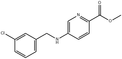 Methyl 5-((3-chlorobenzyl)amino)picolinate Struktur