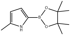 2-methyl-5-(4,4,5,5-tetramethyl-1,3,2-dioxaborolan-2-yl)-1H-pyrrole Struktur