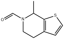 7-Methyl-4,7-dihydrothieno[2,3-c]pyridine-6(5H)-carbaldehyde Struktur