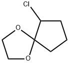 6-Chloro-1,4-dioxaspiro[4.4]nonane Struktur