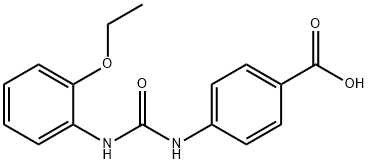 4-(3-(2-ethoxyphenyl)ureido)benzoic acid Struktur