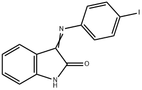 (3Z)-3-[(4-iodophenyl)imino]-1,3-dihydro-2H-indol-2-one Struktur