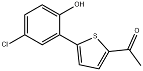 1-(5-(5-Chloro-2-hydroxyphenyl)thiophen-2-yl)ethanone Struktur