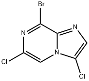 8-bromo-3,6-dichloro-Imidazo[1,2-a]pyrazine Struktur