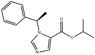 isopropyl (R)-1-(1-phenylethyl)-1H-imidazole-5-carboxylate Struktur