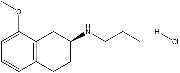 (S)-8-methoxy-N-propyl-2-aminotetraline hydrochloride Struktur