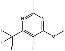 5-Iodo-4-methoxy-2-methyl-6-(trifluoromethyl)pyrimidine Struktur