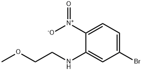 5-bromo-N-(2-methoxyethyl)-2-nitrobenzenamine Struktur