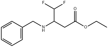 4,4-Difluoro-3-[(phenylmethyl)amino]butanoic acid ethyl ester Struktur