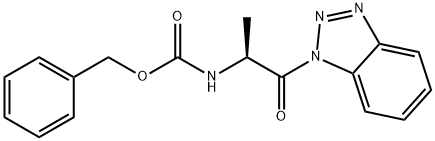 (S)-Benzyl 1-(1H-benzo[d][1,2,3] triazol-1-yl)-1-oxopropan-2-ylcarbamate Struktur