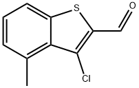 3-Chloro-4-methyl-3a,7a-dihydrobenzo[b]thiophene-2-carbaldehyde Struktur