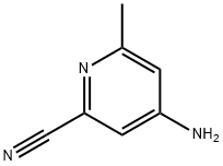 4-amino-6-methyl-pyridine-2-carbonitrile Struktur