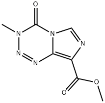 Methyl 3-methyl-4-oxo-3,4-dihydroimidazo[5,1-d][1,2,3,5]tetrazine-8-carboxylate Struktur