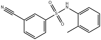 3-Cyano-N-(o-tolyl)benzenesulfonamide Struktur