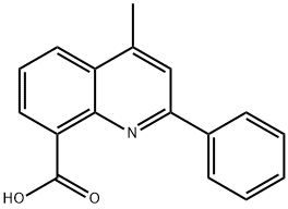 4-Methyl-2-phenylquinoline-8-carboxylic acid Struktur