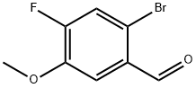 2-Bromo-4-fluoro-5-methoxybenzaldehyde Struktur