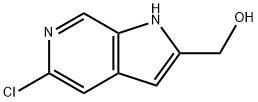 5-chloro-1H-Pyrrolo[2,3-c]pyridine-2-methanol Struktur