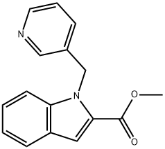 Methyl 1-(pyridin-3-ylmethyl)-1H-indole-2-carboxylate Struktur