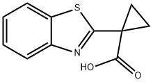 1-(benzo[d]thiazol-2-yl)cyclopropane-1-carbonitrile Struktur