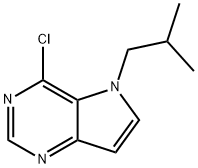 4-Chloro-5-isobutyl-5H-pyrrolo[3,2-d]pyrimidine Struktur