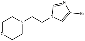 4-[2-(4-bromo-1H-imidazol-1-yl)ethyl]morpholine Struktur