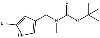 tert-Butyl ((5-bromo-1H-pyrrol-3-yl)methyl)(methyl)carbamate Struktur